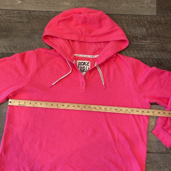 NWOT Peace Love World Button Front Jogger Set Pink Size 1X - Picture 6 of 15